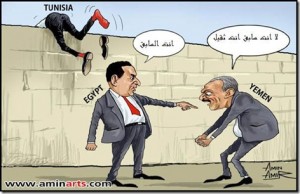 كاريكاتير عن الرؤساء  السابقين  